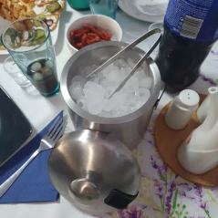 Hink för is - tång + sked Ruhhy 21159