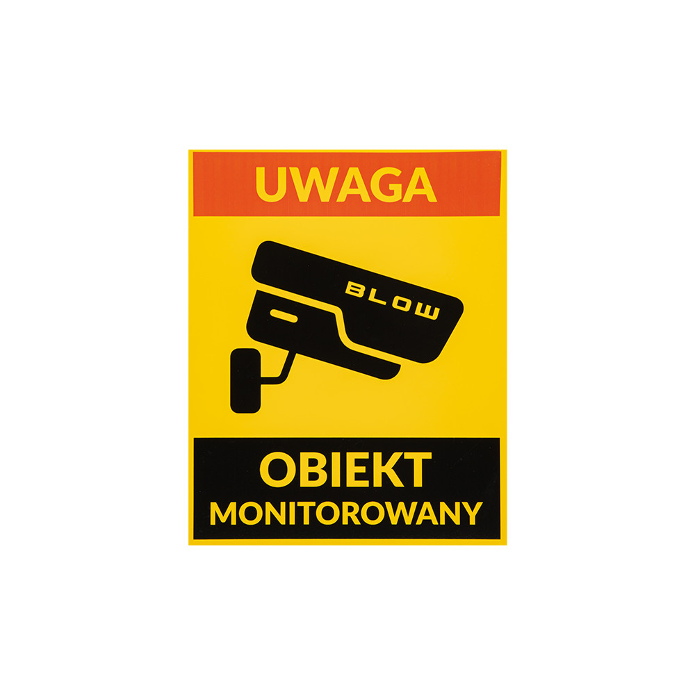 78-953- Övervakad objekt klistermärke 200x250mm 78-953- Övervakad objekt klistermärke 200x250mm