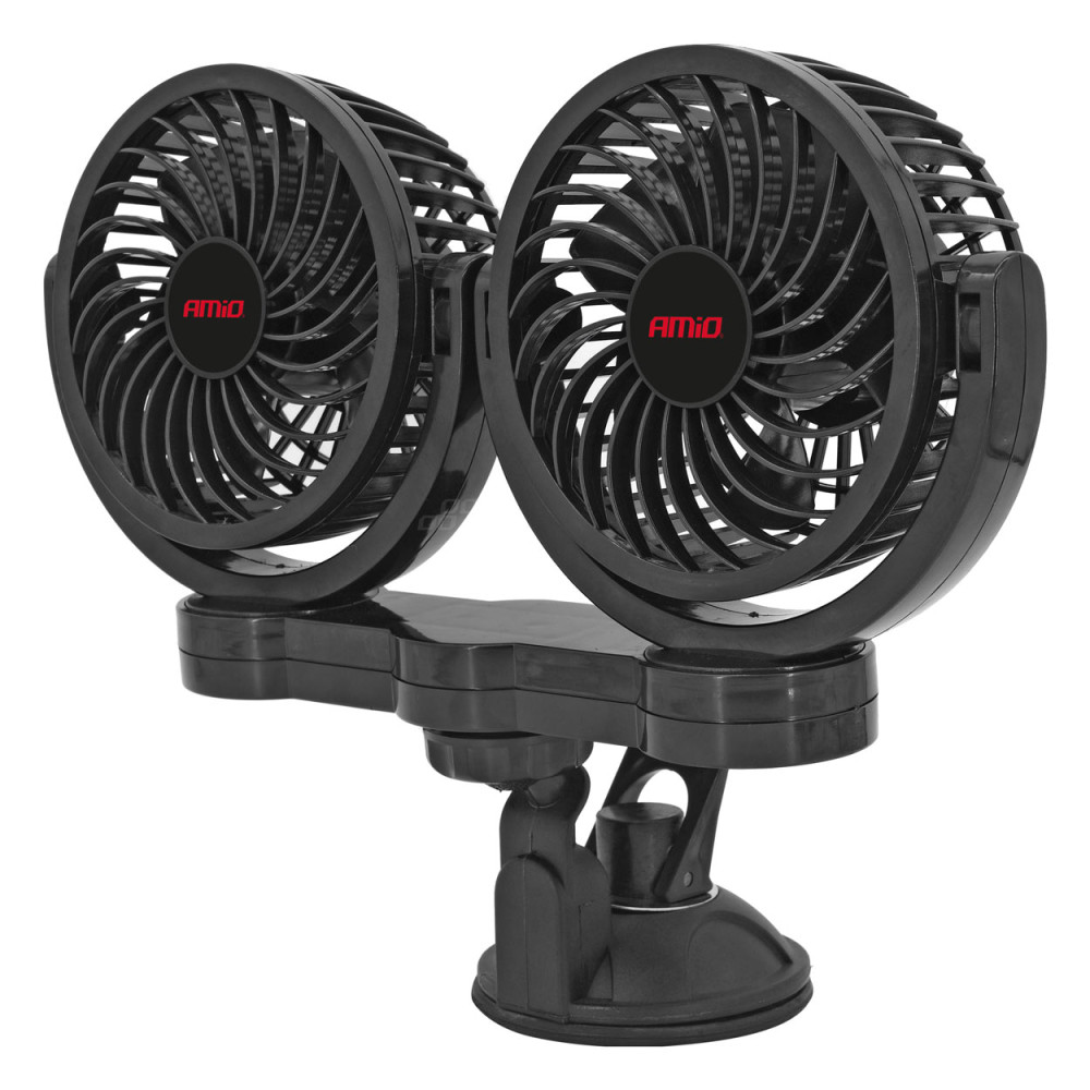 Wentylator wiatrak samochodowy z przyssawką 12v amio-03010