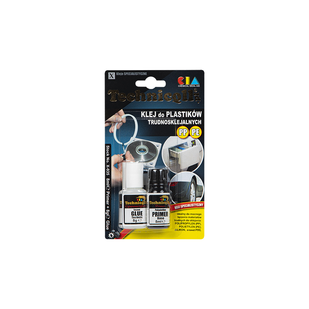 91-471- Lim för PP, PE, PTFE 8g+8ml tekniskt