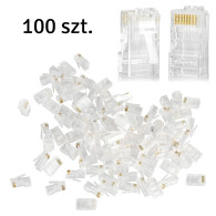 RJ1A Ändkontakt rj45 (100 st.)