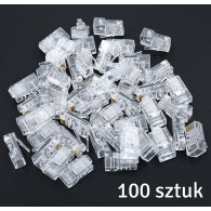 RJ1A Ändkontakt rj45 (100 st.)