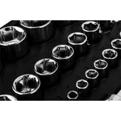 Hylsnyckelsats 1/4', 1/2', 110 delar, CrV