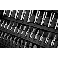 Hylsnyckelsats, 1/4', 1/2', CrV, 94-delars set.