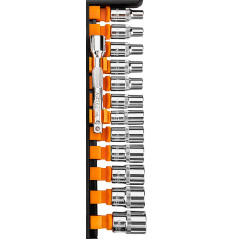 Hylsnyckelsats 1/4', 14 delar.