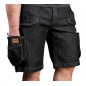 Krótkie spodenki robocze DENIM, czarne, rozmiar L