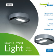 GB130 46761 Solarna lampa ścienna  okrągła led 3W