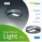 GB130 46761 Solcellslampa väggmonterad rund LED 3W