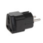 MCE155 46974 Adapter UK-kontakt till EU-kontakt universal svart