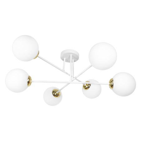 LEIA 6P E27, hängande lampa, max 6x60W, vitguld | HandlaSmidigt.se