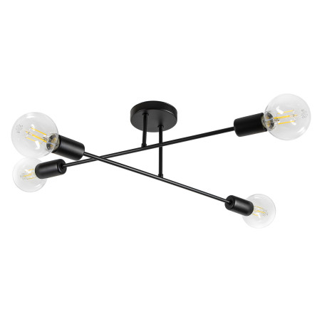 ENDAST 4P E27, hängande lampa, max. 4x60W, svart