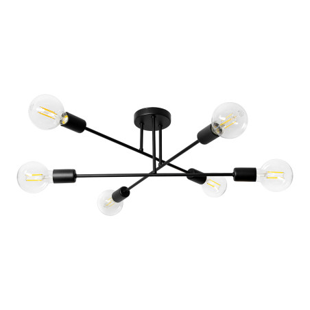 ENDAST 6P E27, hängande lampa, max. 6x60W, svart | HandlaSmidigt.se