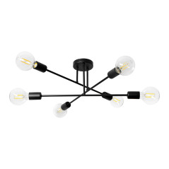 ENDAST 6P E27, hängande lampa, max. 6x60W, svart