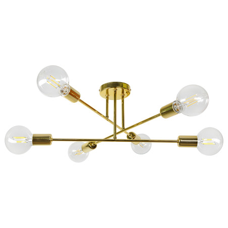 ENDAST 6P E27, hängande lampa, max. 6x60W, guld