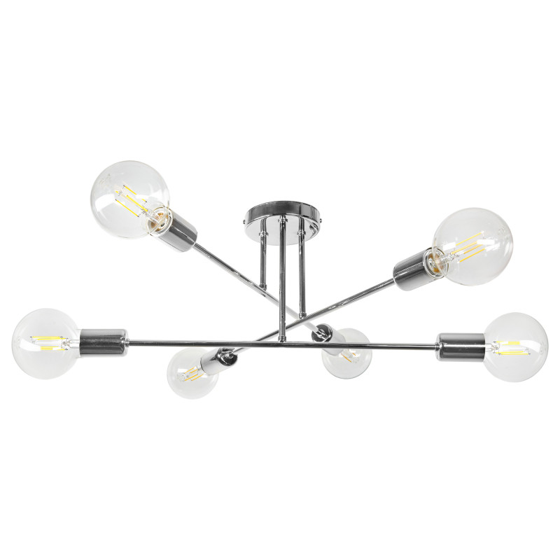 ENDAST 6P E27, hängande lampa, max. 6x60W, krom