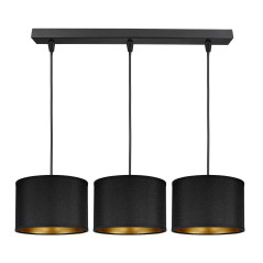 KYLO 3P E27, hängande lampa, max. 3x60W, svart, listett