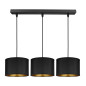 KYLO 3P E27, hängande lampa, max. 3x60W, svart, listett