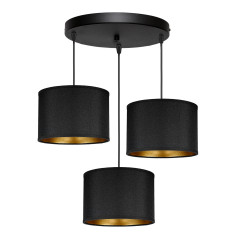 KYLO 3P E27, hängande lampa, max 3x60W, svart, rund | HandlaSmidigt.se