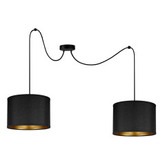 KYLO 2P E27, hängande lampa, max 2x60W, svart | HandlaSmidigt.se