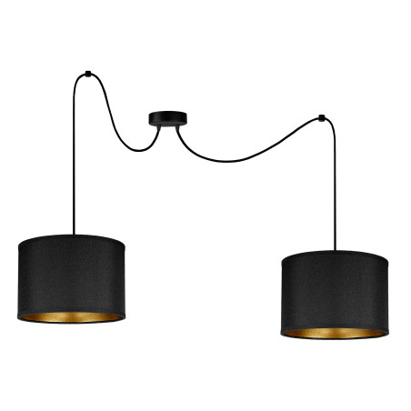 KYLO 2P E27, hängande lampa, max 2x60W, svart