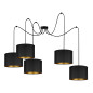 KYLO 5P E27, hängande lampa, max. 5x60W, svart