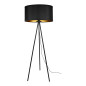 KYLO 1P E27, golvlampa, max. 60W, svart, trebent
