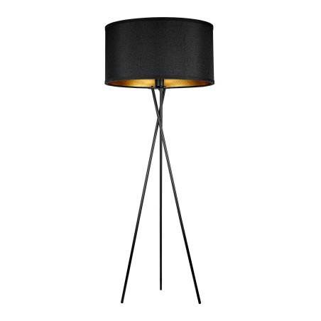 KYLO 1P E27, golvlampa, max. 60W, svart, trefot vridd