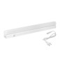 ASTAR LED 4W, linjär underkåpsarmatur med strömkabel, 360lm, 4000K, 2-pin-kontakt, genomgångskoppling, avstängning.