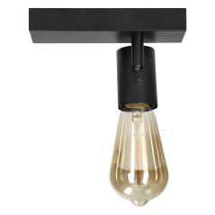RIO SP 1, väggtakslampa, E27 max. 60W, IP20, svart | HandlaSmidigt.se