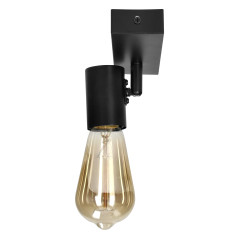 RIO SP 1, väggtakslampa, E27 max. 60W, IP20, svart | HandlaSmidigt.se