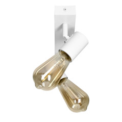 RIO SP 2, vägg-takarmatur, E27 max. 2x60W, IP20, vit | HandlaSmidigt.se