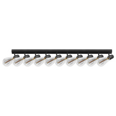 RIO SP 10, vägg- och takarmatur, E27 max. 10x60W, IP20, svart | HandlaSmidigt.se