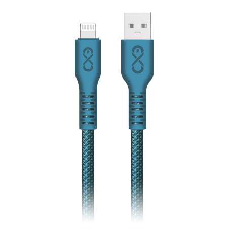 USB-A - Lightning-kabel eXc IMMORTAL, 0,9 m, 30W, snabbladdning, färgmix | HandlaSmidigt.se