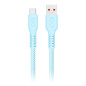 USB-A till USB-C-kabel eXc IMMORTAL, 2m, 30W, snabbladdning, färgmix