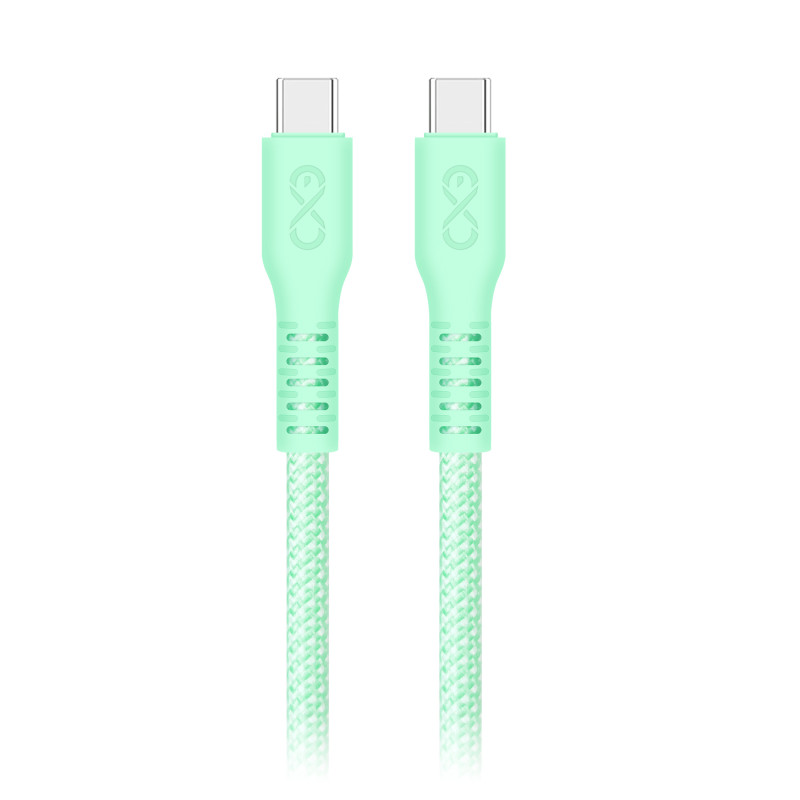 USB-C till USB-C-kabel eXc IMMORTAL, 2m, 30W, snabbladdning, färgmix