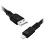 USB-A till Lightning-kabel eXc WHIPPY Pro, 0,9 m, 29 W, snabbladdning, mörk blandad färg