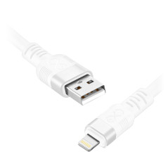 USB-A till Lightning-kabel eXc WHIPPY Pro, 2M, 12W, snabbladdning, mörk blandad färg | HandlaSmidigt.se