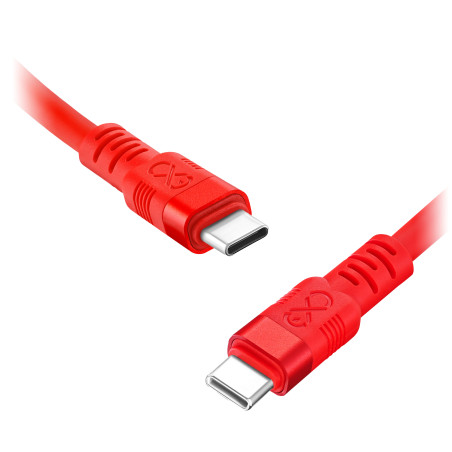 Kabel USB-C - USB-C eXc WHIPPY Pro, 0,9M, 100W, snabbladdning, neonfärgad mix | HandlaSmidigt.se