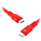 Kabel USB-C - USB-C eXc WHIPPY Pro, 0,9M, 100W, snabbladdning, neonfärgad mix