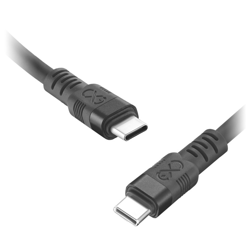USB-C - USB-C kabel eXc WHIPPY Pro, 0,9M, 100W, snabbladdning, pastellfärgsmix