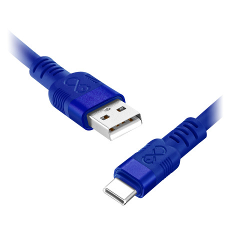 USB-A - USB-C kabel eXc WHIPPY Pro, 2M, 60W, snabbladdning, pastellfärgad mix | HandlaSmidigt.se