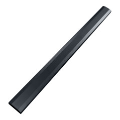 Aluminiumskärm för kablar med click-lock-system, längd 110 cm, svart. | HandlaSmidigt.se