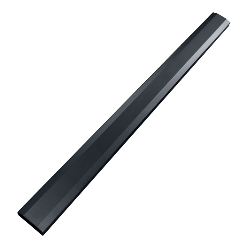 Aluminiumskärm för kablar med click-lock-system, längd 110 cm, svart.