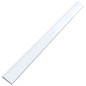Aluminiumskärm för kablar med click-lock-system, längd 110 cm, vit.