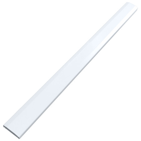 Aluminiumskärm för kablar med click-lock-system, längd 110 cm, vit.