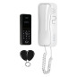 ERIN, enkel familjedörrtelefon, 2-ledare, kodlås, RFID, vit