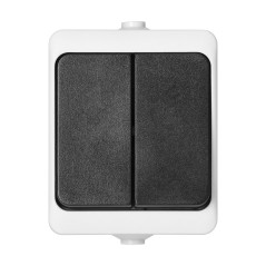 Anslutningsdosan AQUATIC MINI IP 54 vit-svart | HandlaSmidigt.se