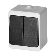 Anslutningsdosan AQUATIC MINI IP 54 vit-svart | HandlaSmidigt.se