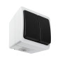 Dubbelstiftskontakt AQUATIC MINI IP 54 Vit-Svart, 10 stycken