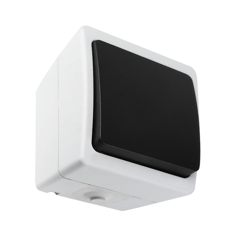 Ringknapp AQUATIC MINI IP 54 Vit-Svart, 10 stycken